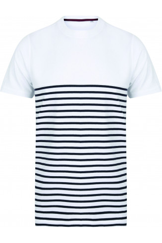 Stripes T-shirt  - Navy-White