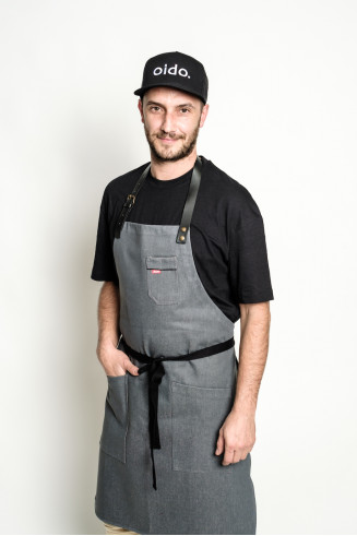 Grey Denim Apron ROOTS