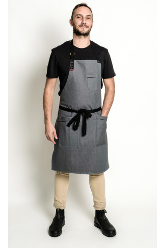 Grey Denim apron
