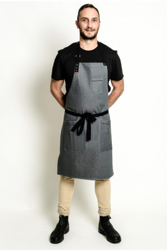 Grey Denim apron