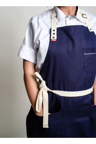 Dark blue Apron BRETON
