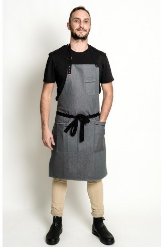 Grey Denim apron