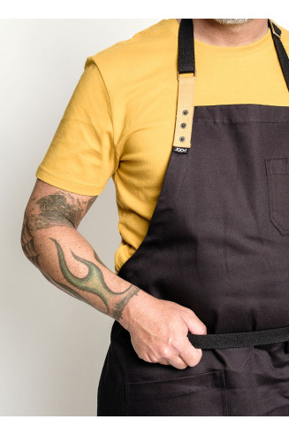 Black apron SQUID Mustard